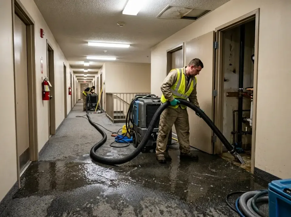 multi-unit-apartment-hallway-f-005 — frequently asked questions, Emergency Burst Pipe Water Extraction & Removal in Ammon, ID